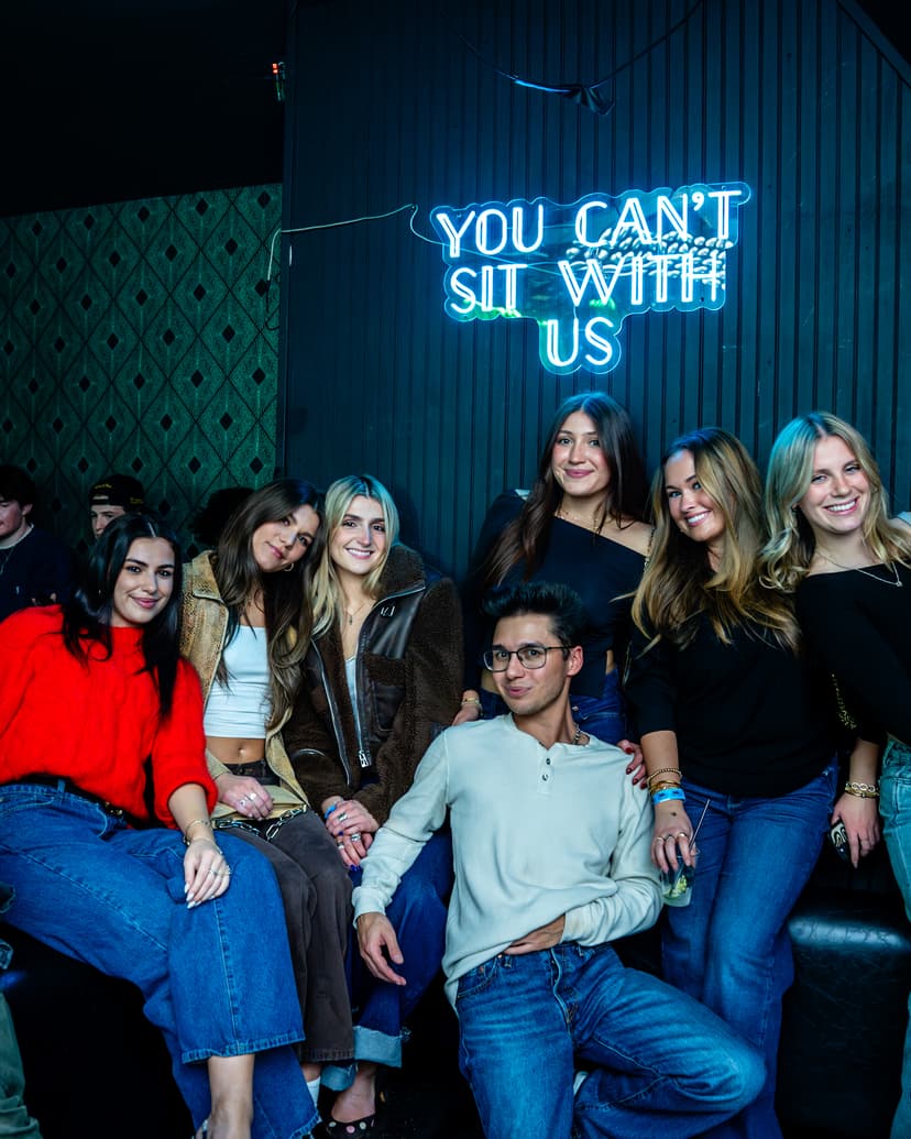 VIP bottle service atmosphere